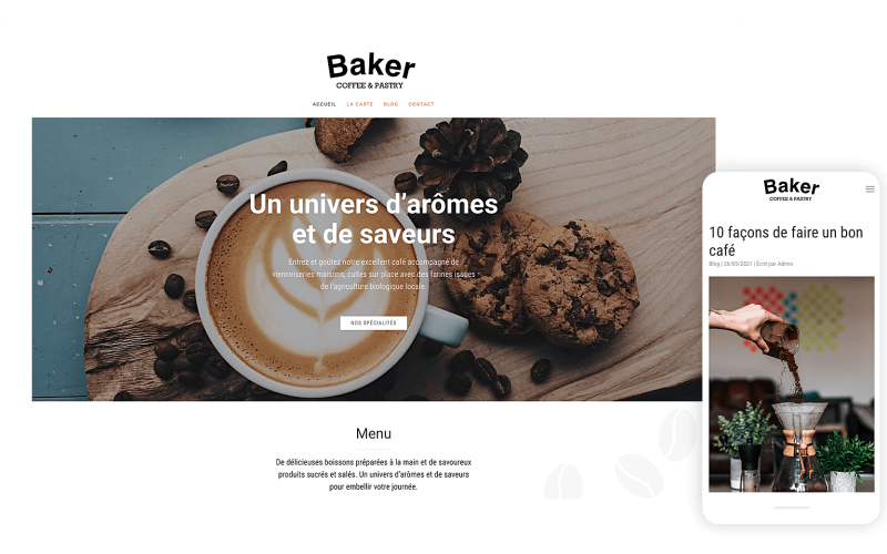 Template Baker pour créer un site