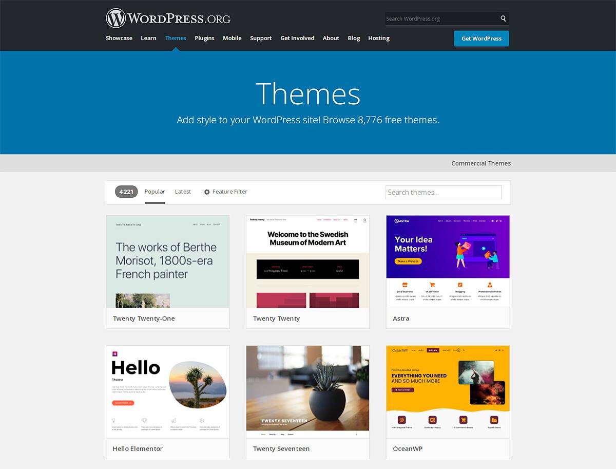 Thèmes WordPress téléchargeables gratuitement