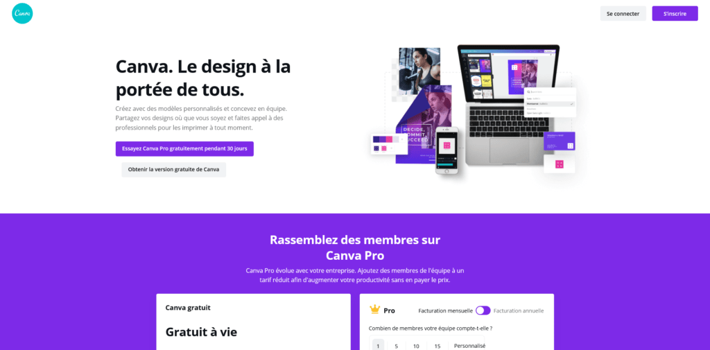 Canva, outil de design graphique en ligne