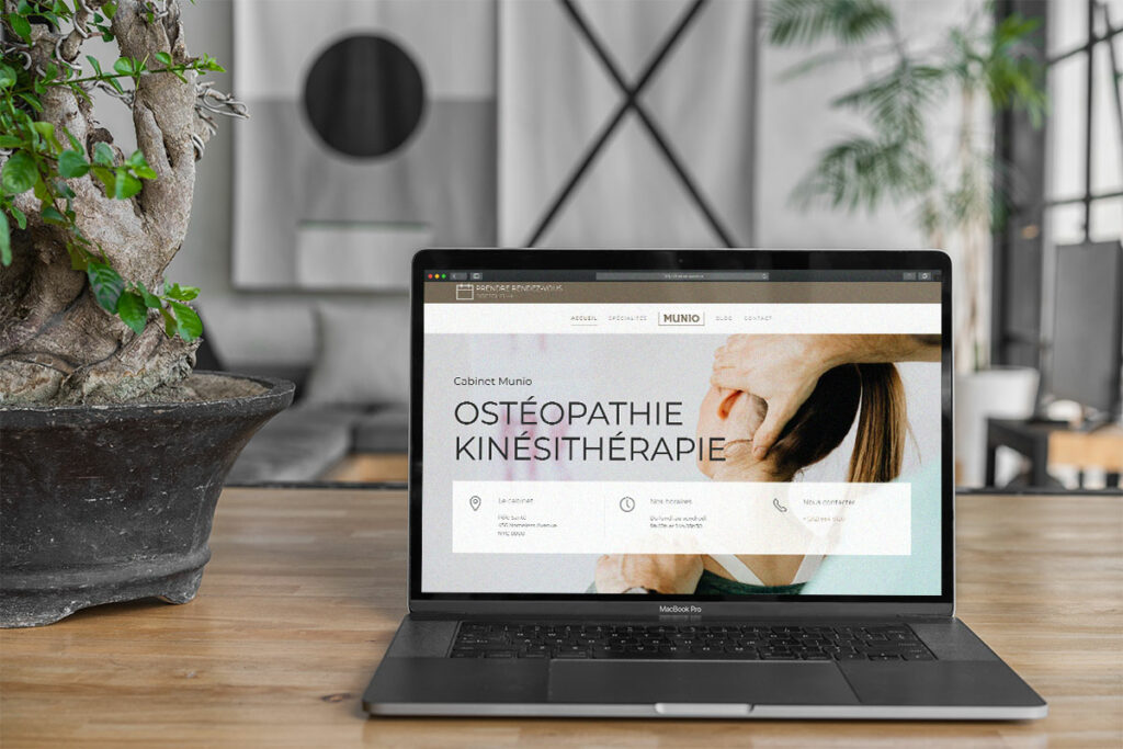 Création de site pour Ostéopathe Kinésithérapeute